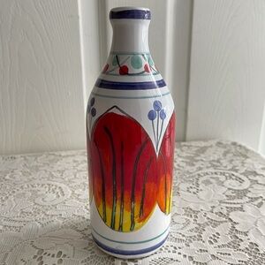 Allegria Small Vase Italian Handmade Handpainted Ceramic Italy Vintage 1980’s